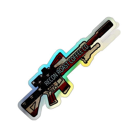 Recon Roast 'MERICA AR10 Die Cut Holographic Sticker