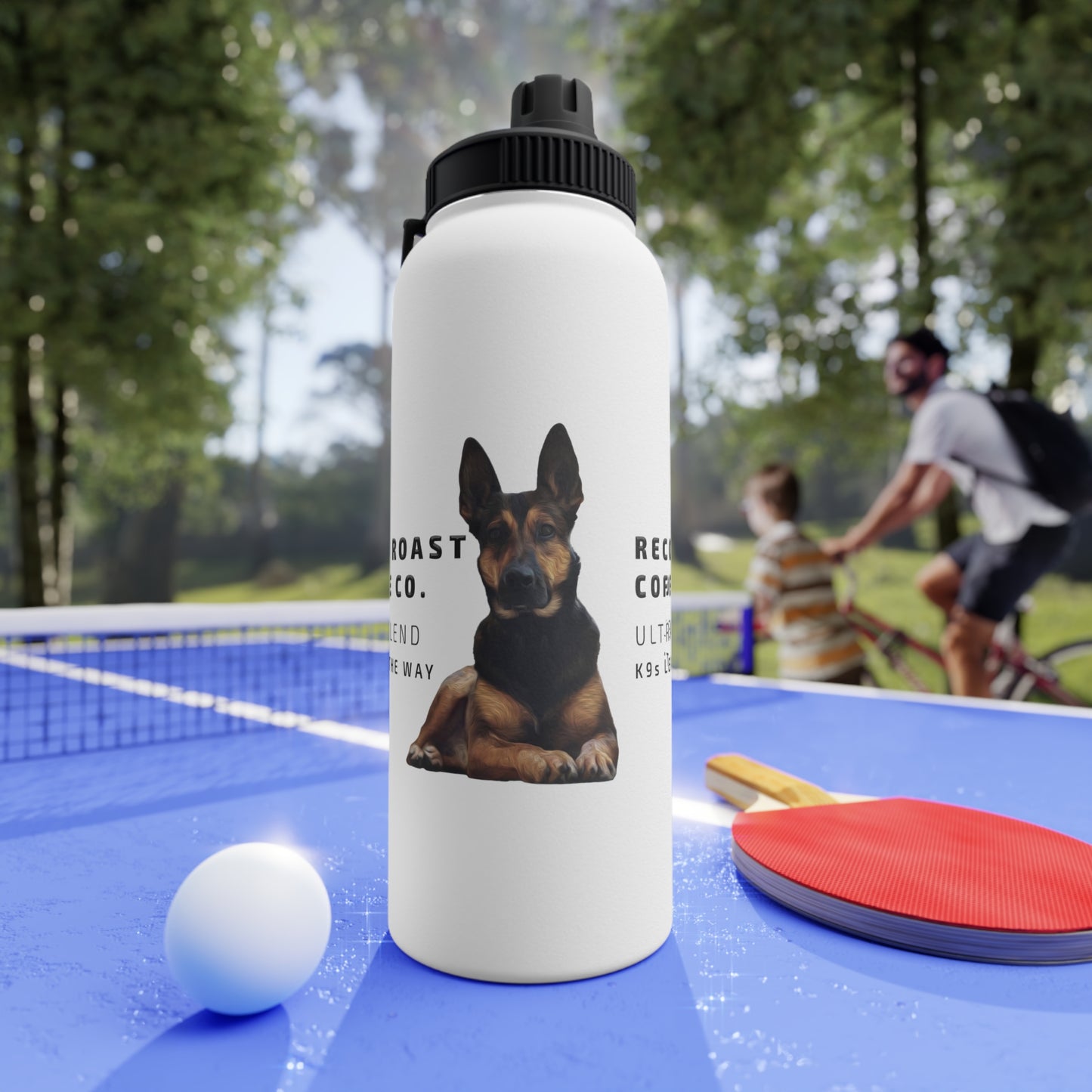 Recon Roast K9s Lead The Way Stainless Steel Water Bottle — Sports Lid