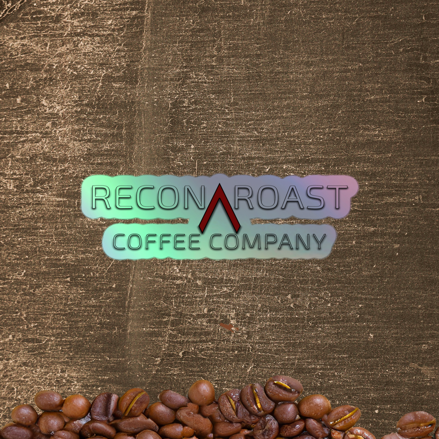 Recon Roast Holographic Die-Cut Sticker