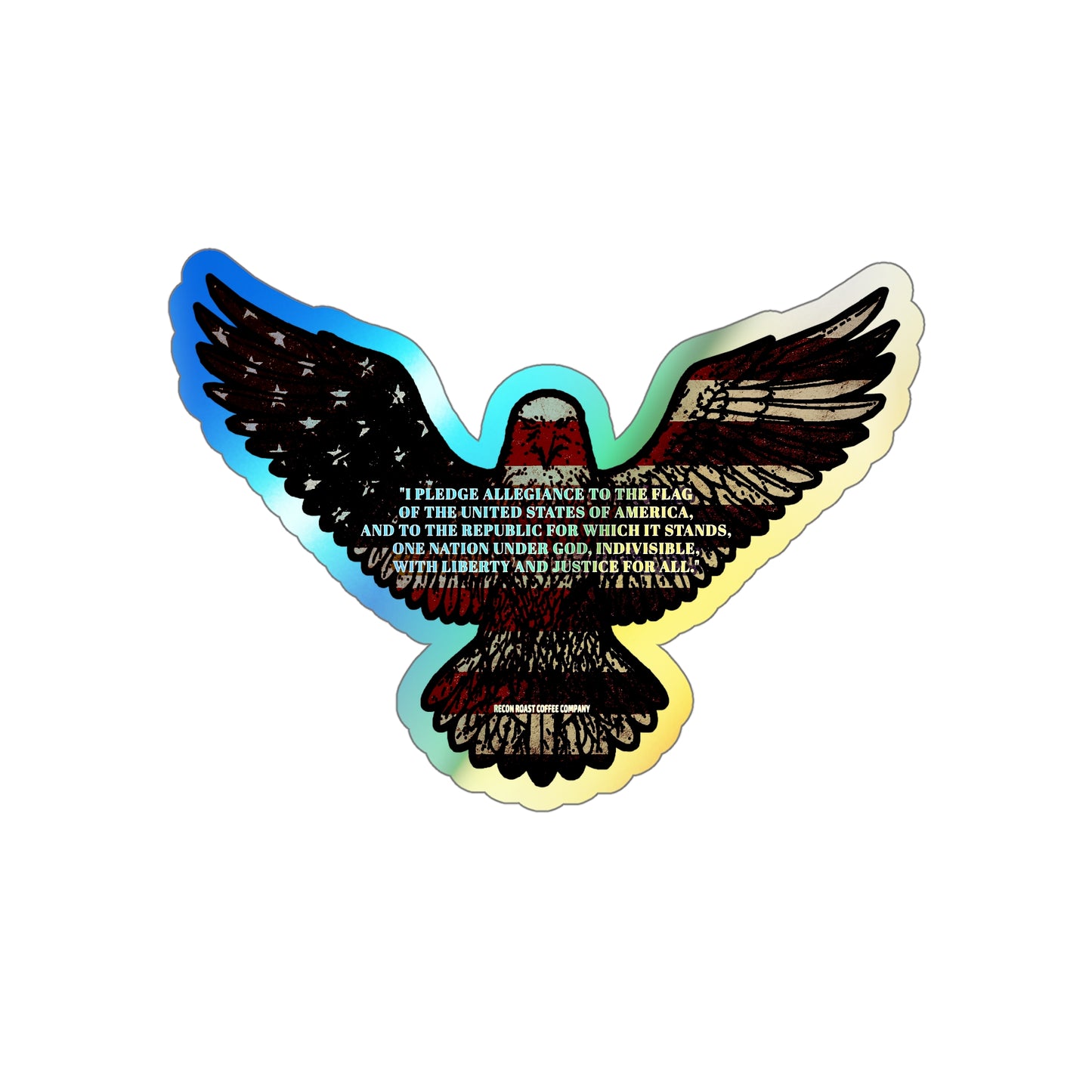 Patriot's Pledge Holographic Sticker