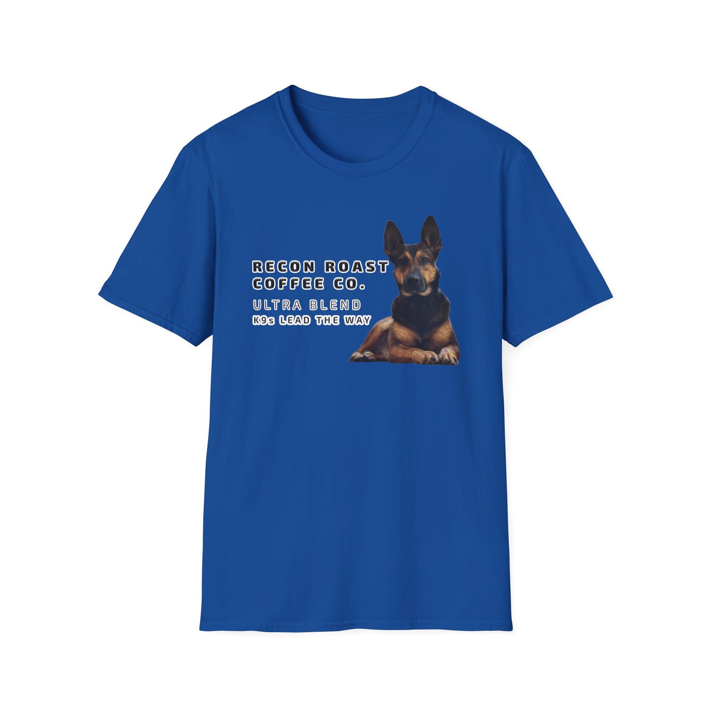 Recon Roast Coffee Co. K9 Ultra T-Shirt – “K9s Lead The Way” Tee