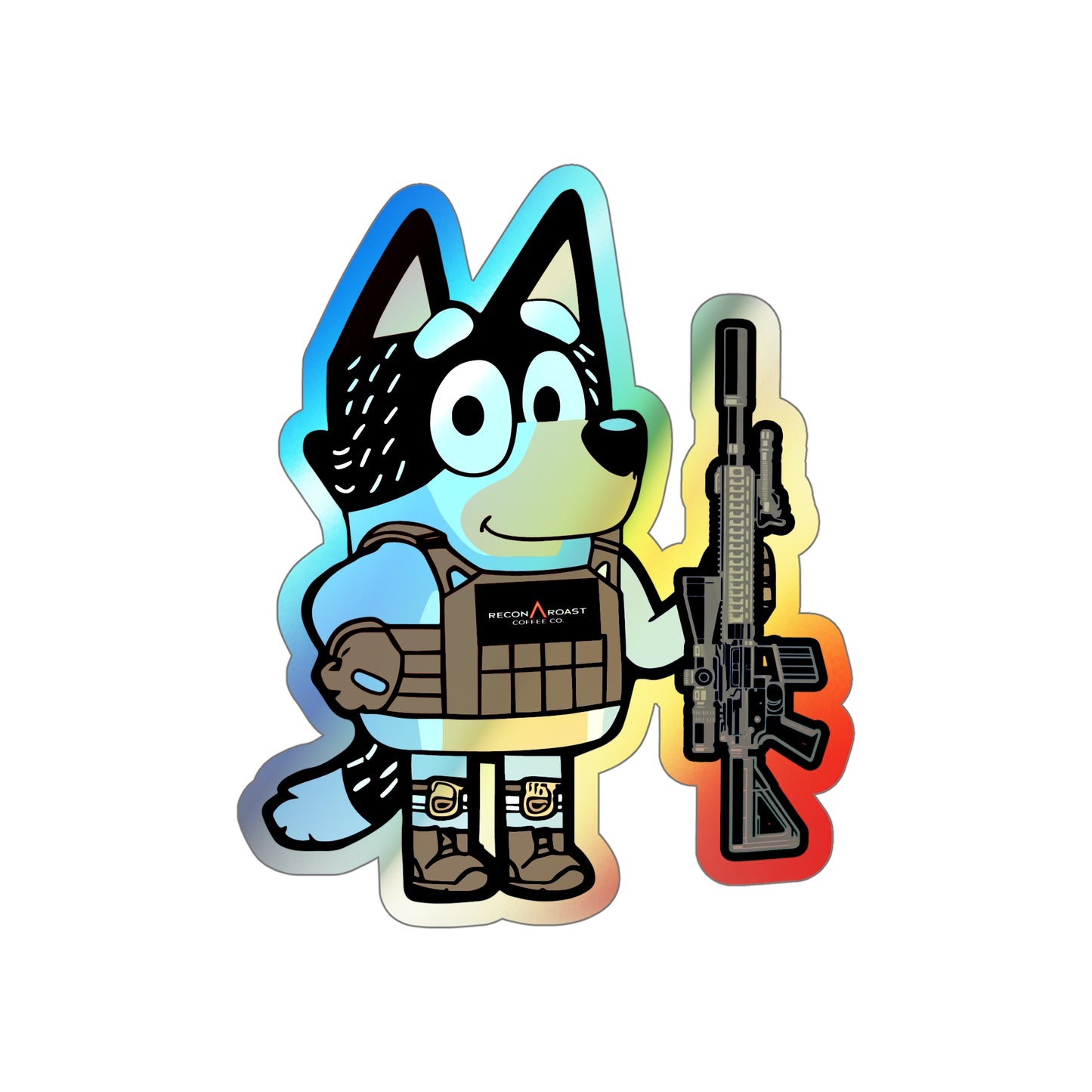 Tacticool Bluëe Holographic Sticker