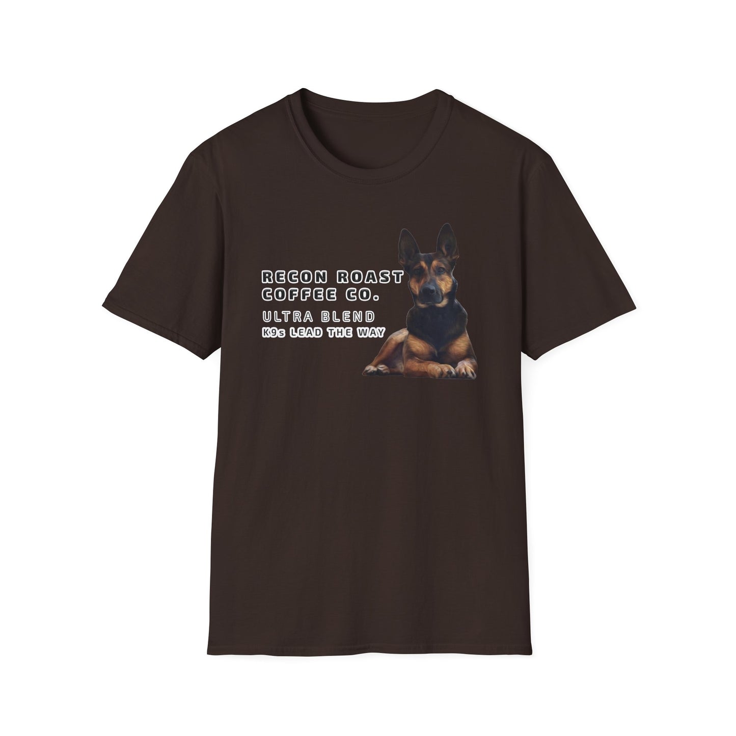 Recon Roast Coffee Co. K9 Ultra T-Shirt – “K9s Lead The Way” Tee
