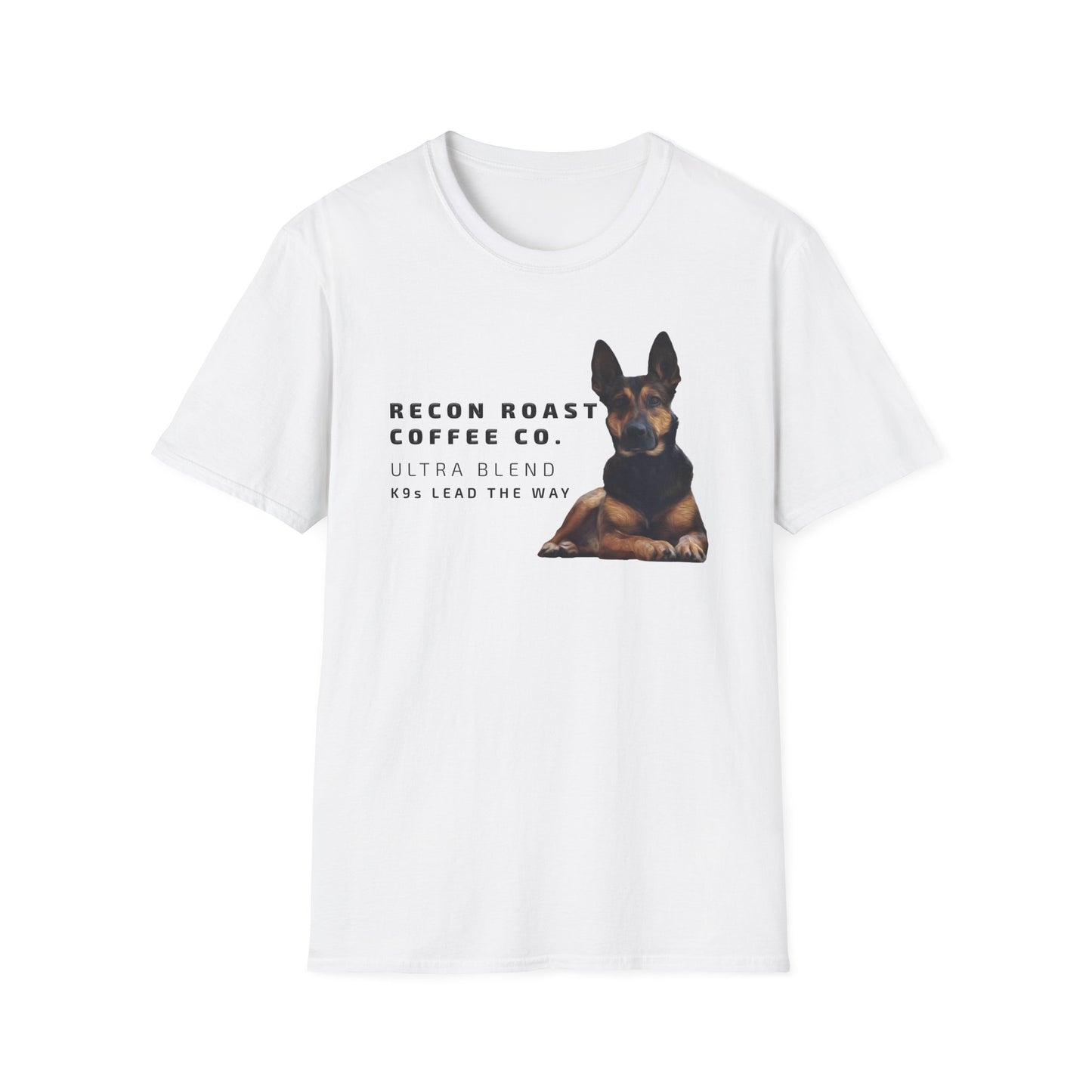 Recon Roast Coffee Co. K9 Ultra T-Shirt – “K9s Lead The Way” Tee