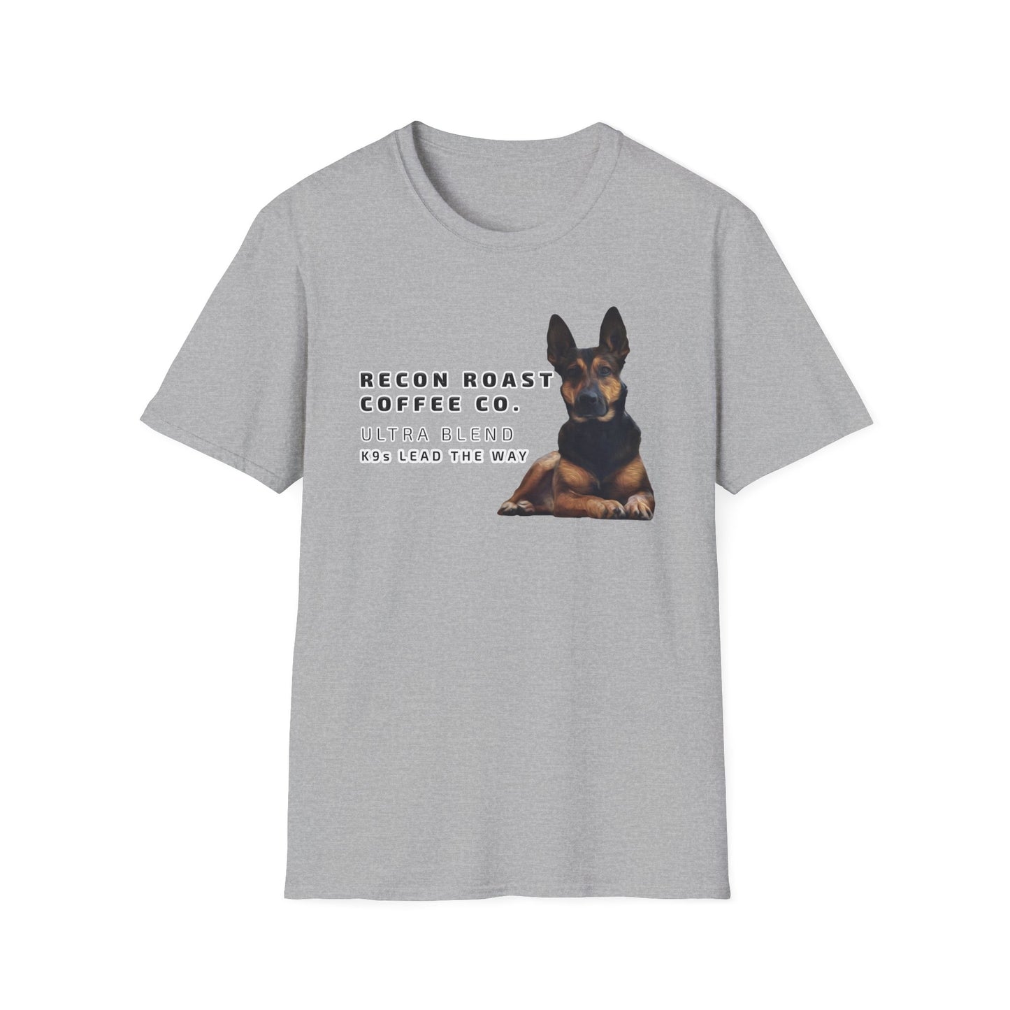 Recon Roast Coffee Co. K9 Ultra T-Shirt – “K9s Lead The Way” Tee
