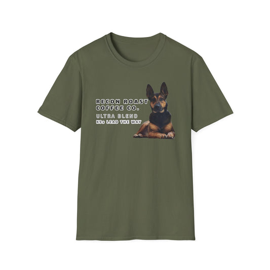 Recon Roast Coffee Co. K9 Ultra T-Shirt – “K9s Lead The Way” Tee