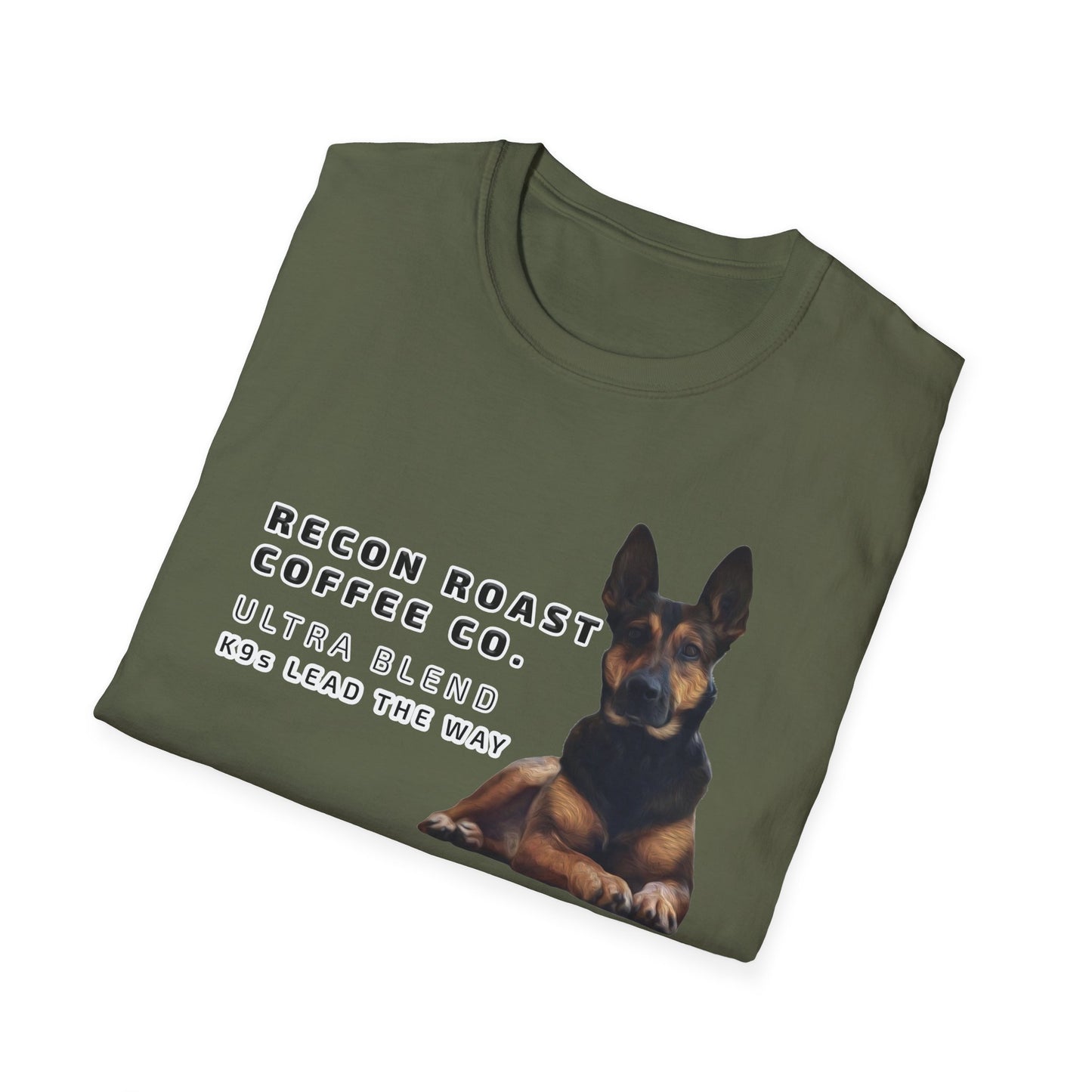 Recon Roast Coffee Co. K9 Ultra T-Shirt – “K9s Lead The Way” Tee