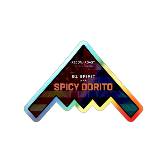 SPICY DORITO Holographic Die-Cut Sticker