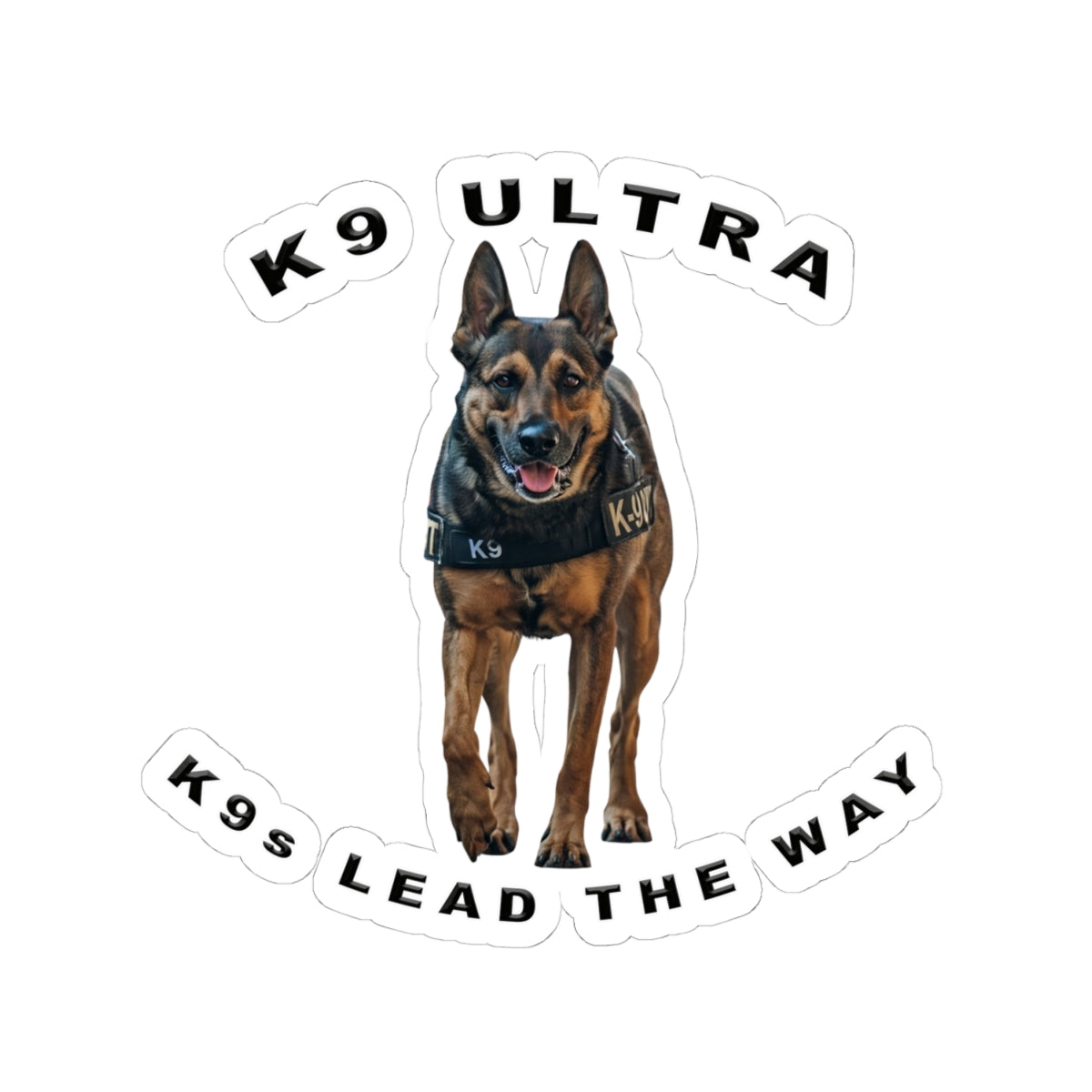 Recon Roast Coffee Co. Kiss-Cut Sticker — 'K9s Lead the Way'