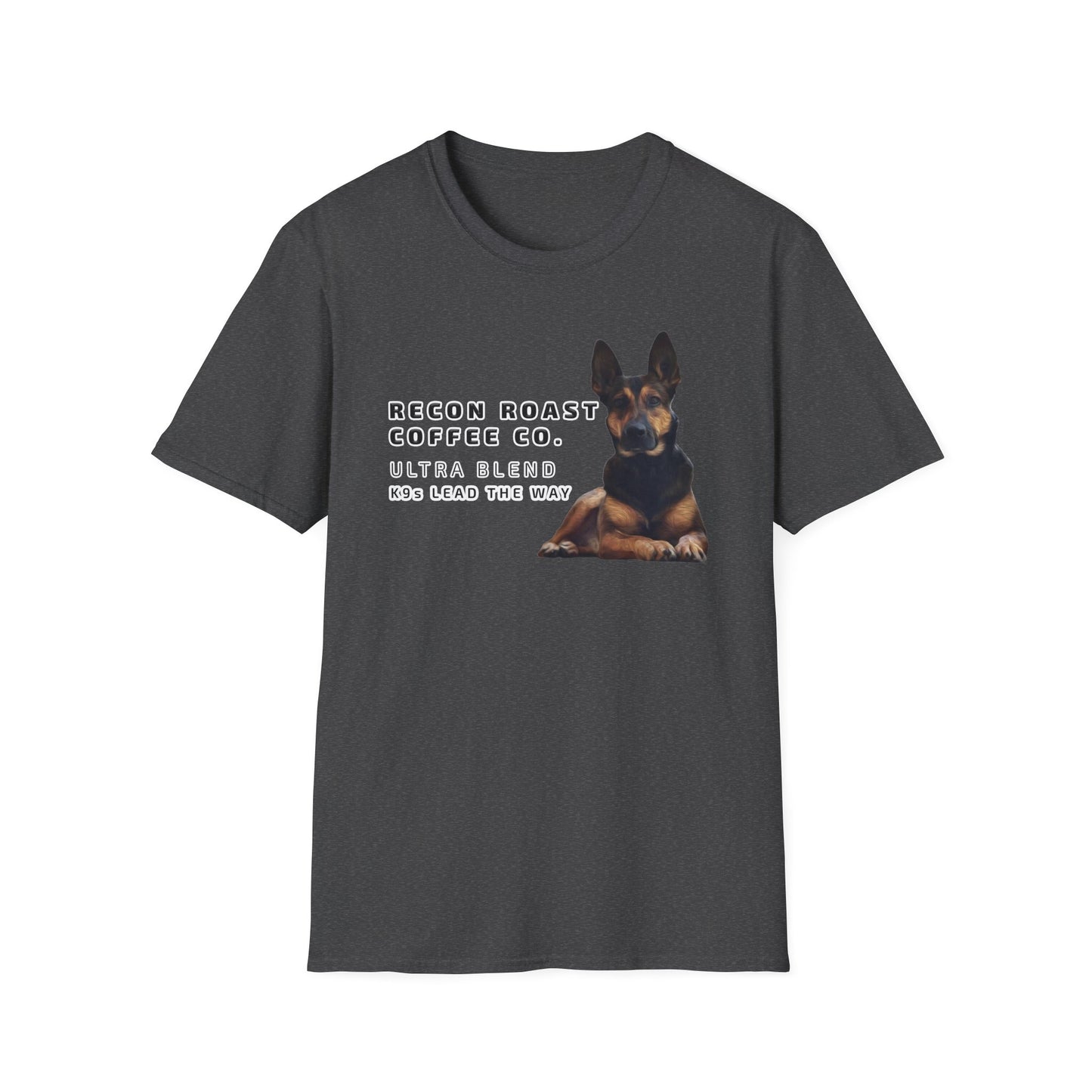Recon Roast Coffee Co. K9 Ultra T-Shirt – “K9s Lead The Way” Tee