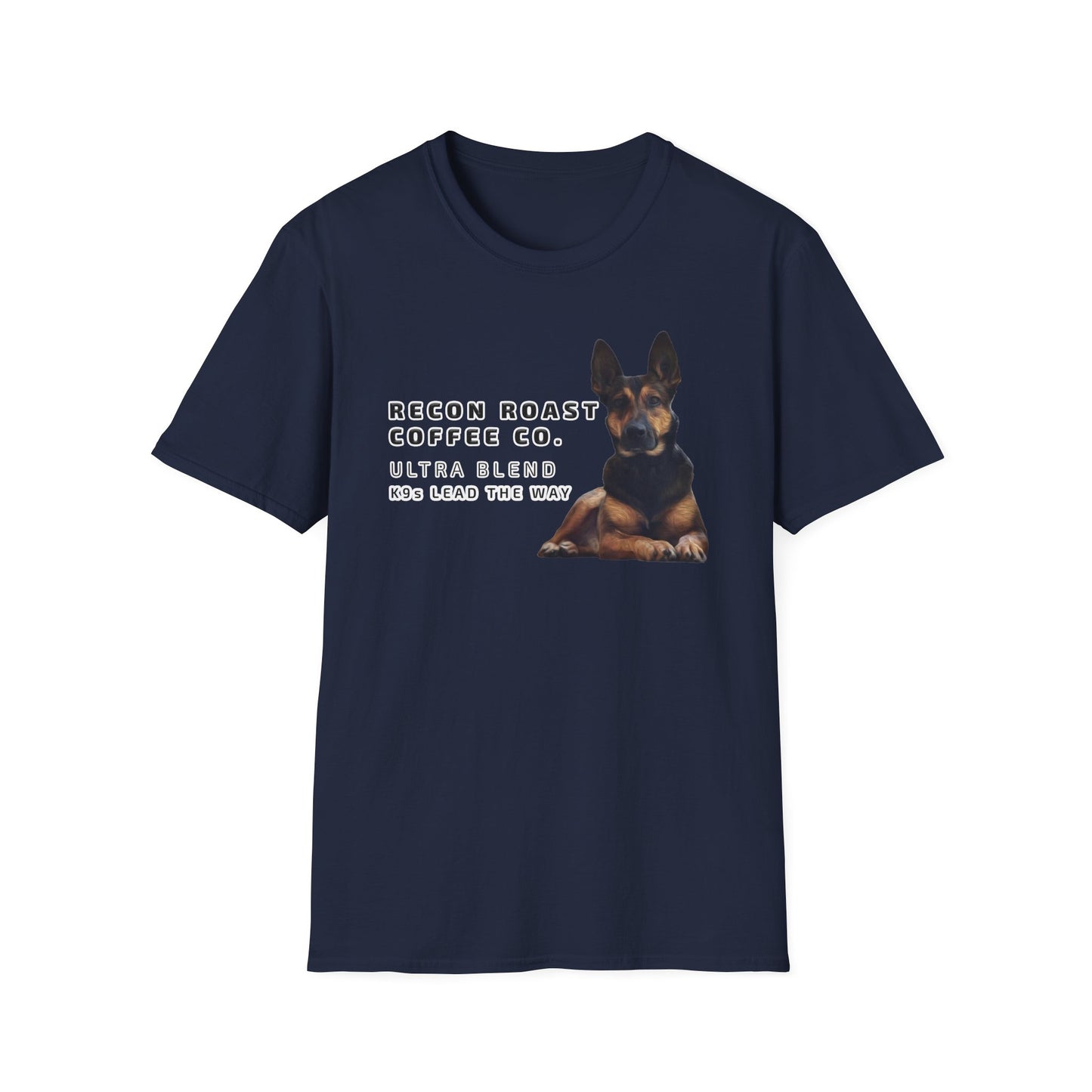 Recon Roast Coffee Co. K9 Ultra T-Shirt – “K9s Lead The Way” Tee