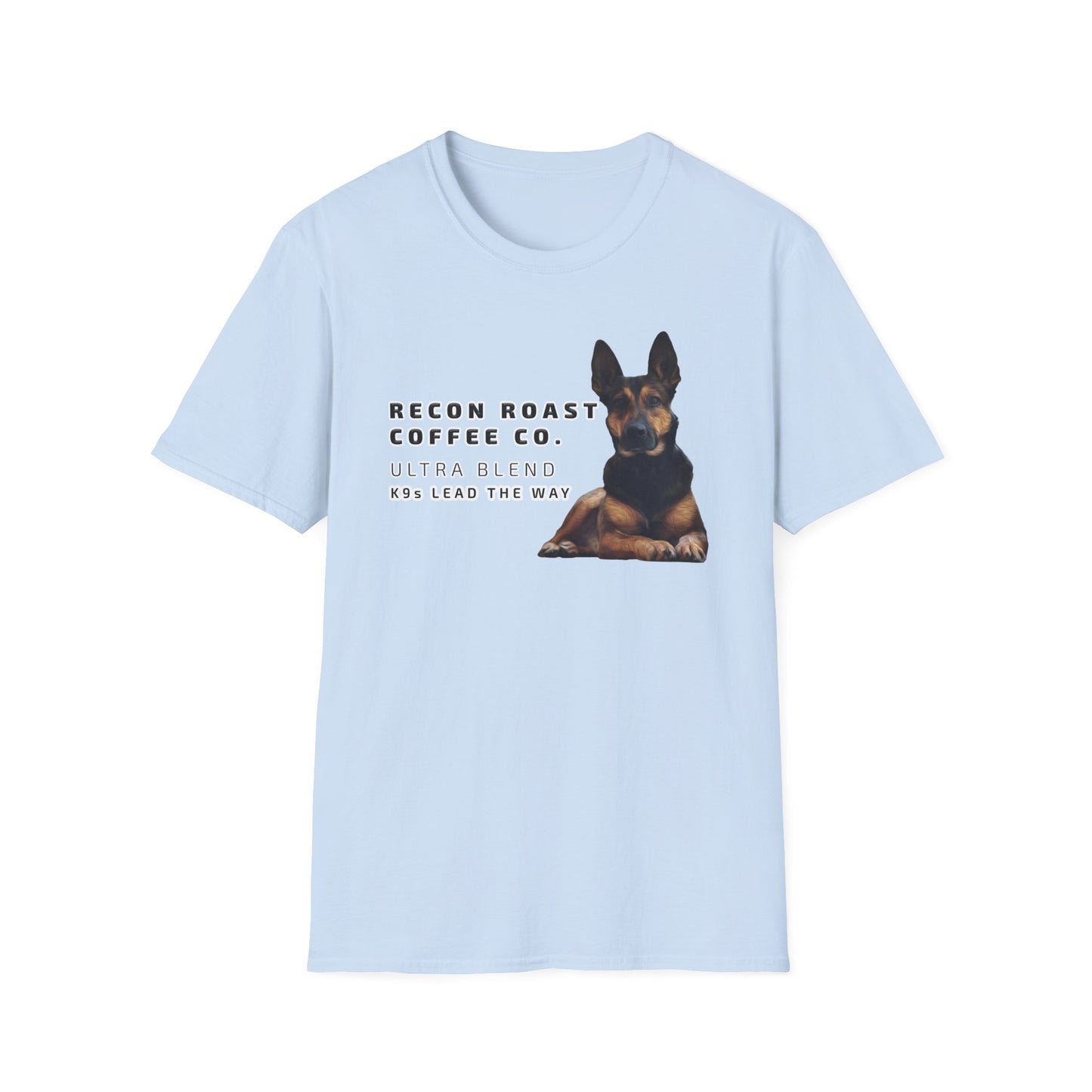Recon Roast Coffee Co. K9 Ultra T-Shirt – “K9s Lead The Way” Tee