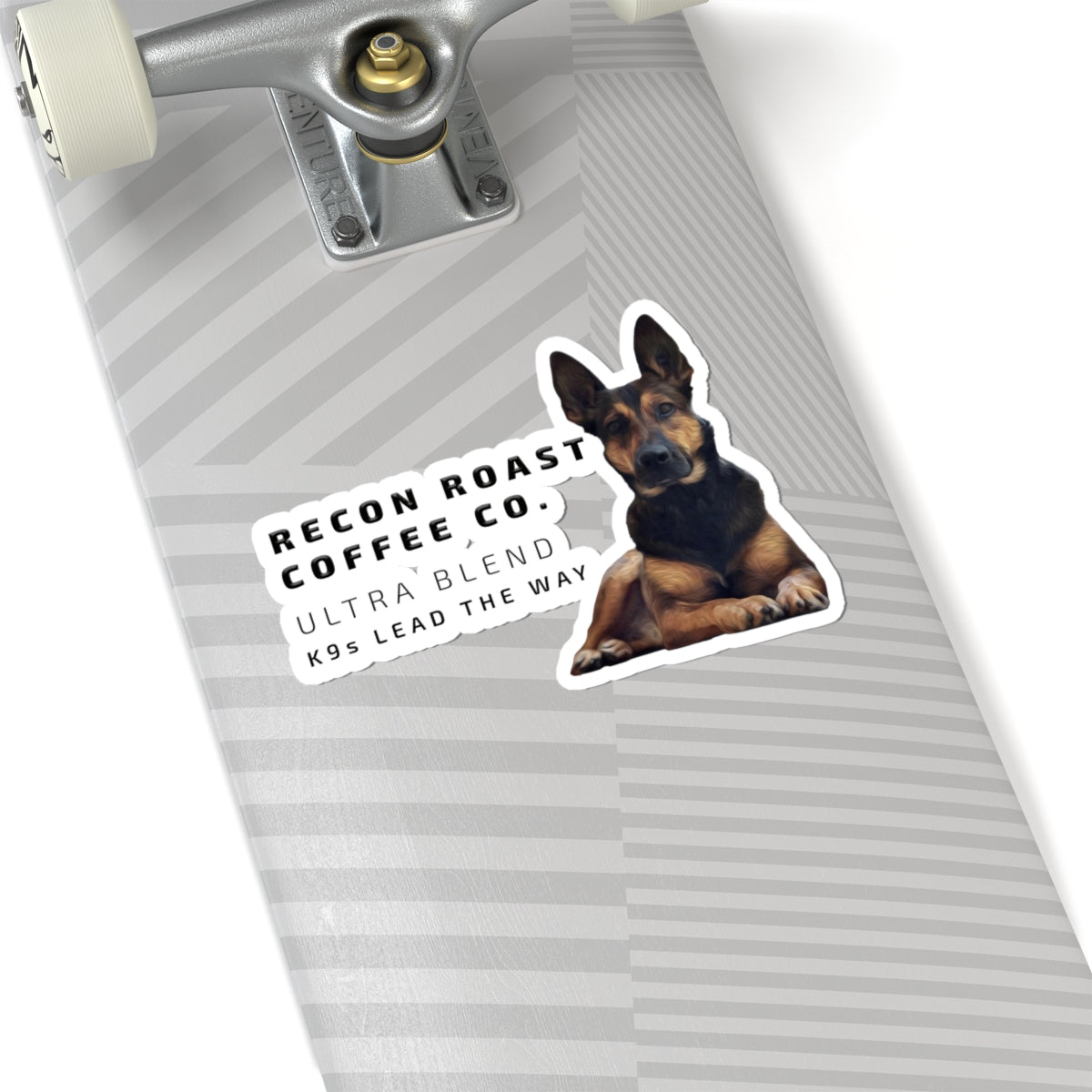 Recon Roast Coffee Co. Kiss-Cut Sticker —  'K9s Lead the Way'