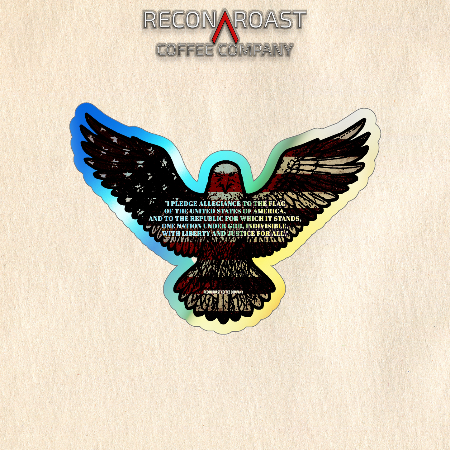 Patriot's Pledge Holographic Sticker